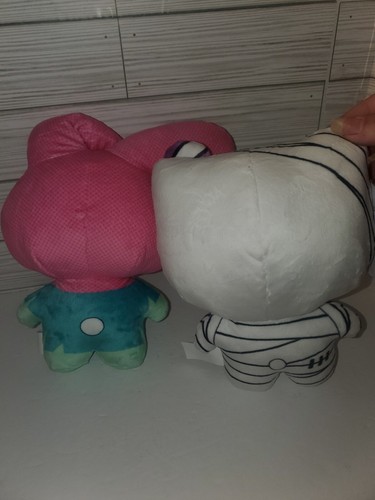 2 Sanrio Hello Kitty & Friends Halloween Plüsch 8 Zoll Mummy & My Melody Frankenstein - Bild 7 von 7