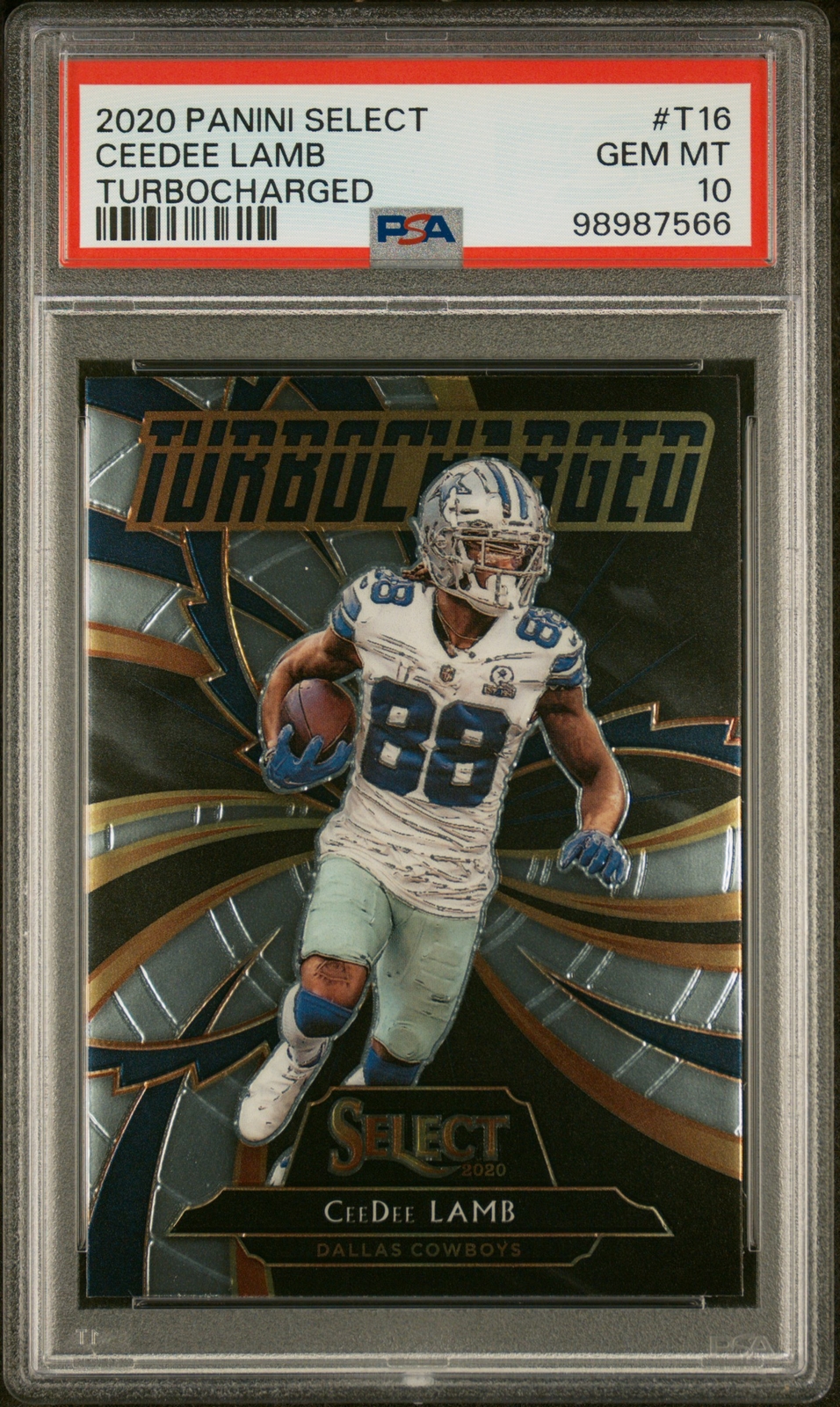 CeeDee Lamb Panini Select Turbocharged #T16 Base