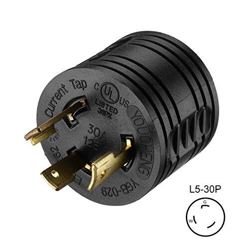 RV Generator Adapter, 3-Prong 30A Male to 30A Female RV Power Plug for Camper Mo - Picture 7 of 7