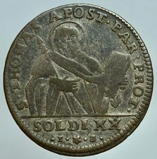 PARMA - FERDINANDO DI BORBONE 1765-1802 -MI/ LIRA 20 MONEY 1793