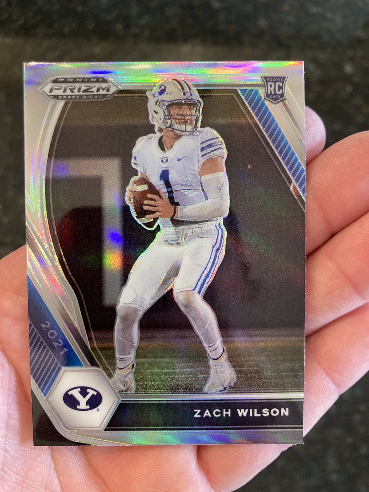 Zach Wilson 2021 Panini Prizm Draft Picks Prizms Silver #105