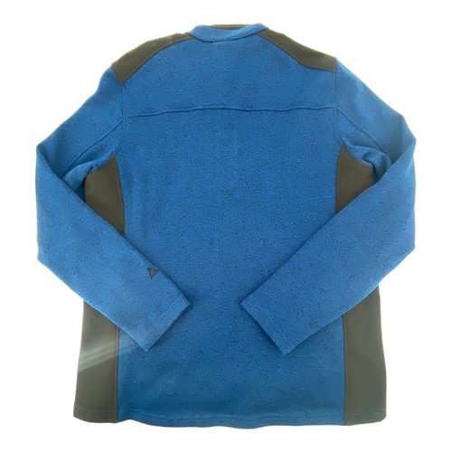 Gerry Blue Fleece Knit Full Zip Athletic Jacket Spandex Side Panels Mens Large - Picture 4 of 12