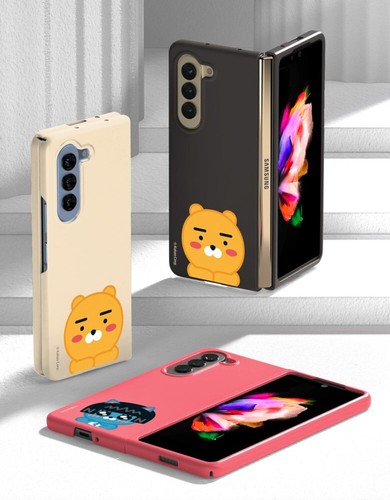 Kakao Friends Korea Shockproof Color Hard Cover Case for Samsung Galaxy Z FOLD 5 - Picture 2 of 10