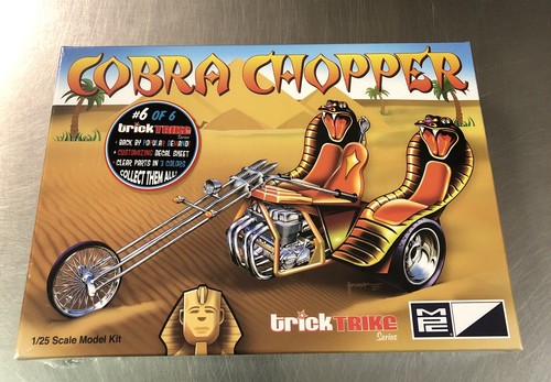 MPC COBRA CHOPPER FACTORY SEALED MODEL-KIT TRICK TRIKE SERIES 1/25 SCALE - Picture 2 of 6