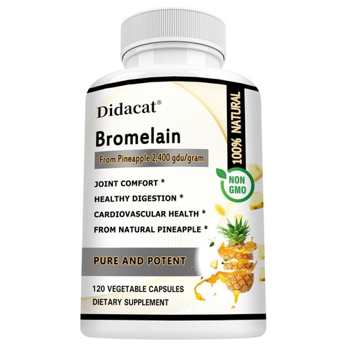 Bromelain 500mg - Natural Immune Support Supplement, Promote Digestive Health - Picture 12 of 12