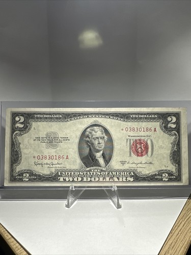 1953 2 Dollar Bill Red Seal Star Note EBay 1953 2 Dollar Bill Red Seal Star Note EBay
