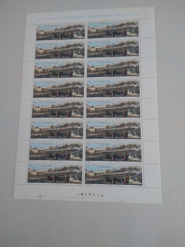 Foglio intero 1989 150° Ferrovia Napoli Portici FDS.