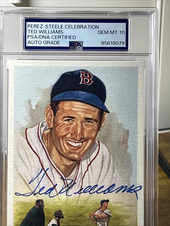 1989 Perez - Steele Celebration Ted Williams Auto PSA GEM 10 - Image 2 of 4
