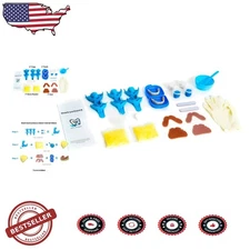 DIY Denture Kit Small - 56 Resin Teeth, Durable Gum, Trays, Stone Powder