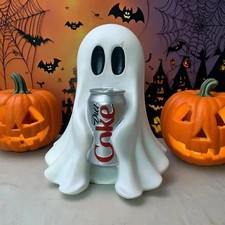 New COCA-COLA Ghost Figurine Holding Diet Cok...
