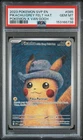 POKEMON PIKACHU/GREY FELT HAT 2023 SVP EN-SV BSP #085 POKEMON X VAN GOGH PSA 10