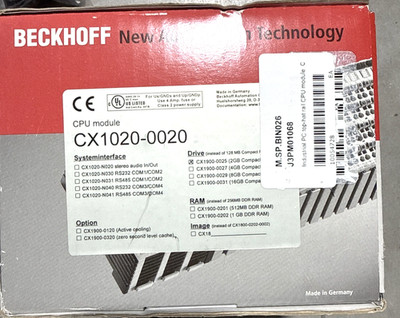 Beckhoff CX1020-0020 Steuerungsmodul CPU Embedded PC I/O-Modul Neu OVP