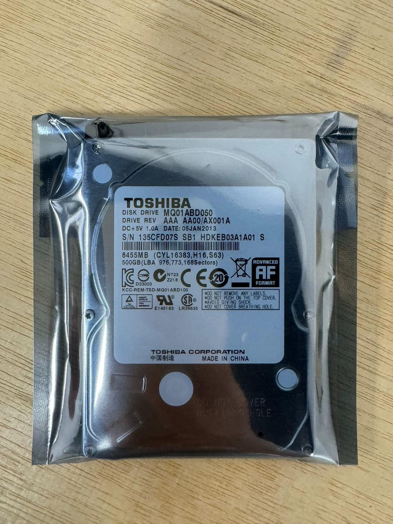 Toshiba Client HDD 500GB,Internal,5400RPM,2.5