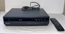 PHILCO HQ VHS VCR 4 Head Model # VT2310AT01 Tested Working W/Remote