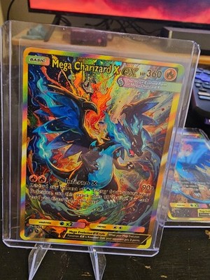 Mega Charizard Flame Inferno Oil Painting Style Pokémon