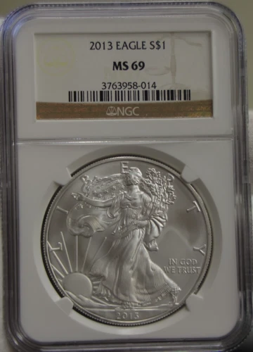 2013 US Silver Eagle $1 NGC MS69