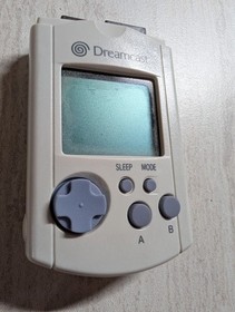 Official Sega Dreamcast White VMU Visual Memory Card Unit HKT-7000 No Cap OEM