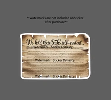 Declaration of Independence Sticker Waterproof Decal America USA Flag Gift NEW