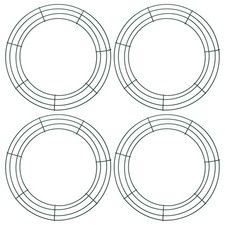 12 Inch Dream Catcher Rings, 4 Pcs Round Shape Macrame Wreath Hoop, Army Green