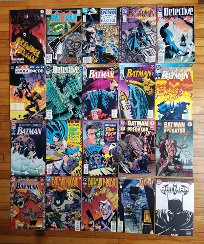 1986-96 Batman Lot DC Comic Books Copper Age Joker Two Face 80s 90s vtg