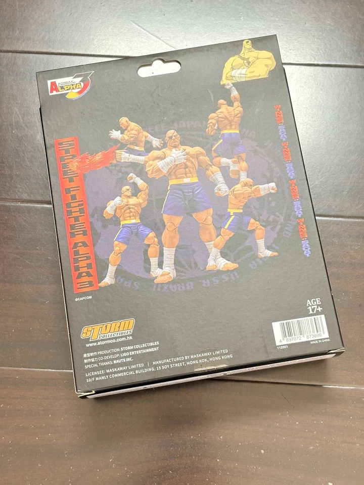Figura de acción STM87369: Storm Arena Street Fighter Alpha 3 Sagat 1/12, en stock Foto 2 de 4