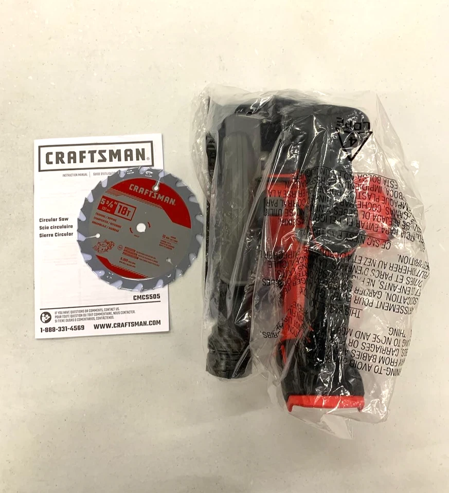 New Craftsman 20V Max 5-3/8" Compact Circular Saw w/ Blade CMCS505 Tool Only - Image 2 of 4