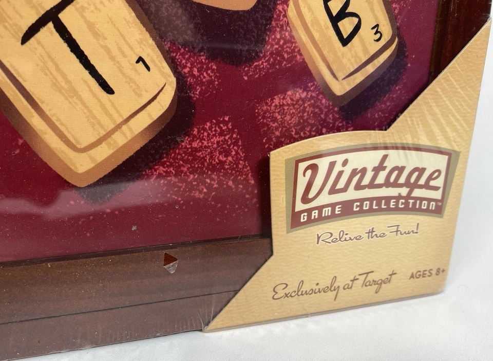 Scrabble Crossword Game Wooden Bookshelf Vintage Collection 2005 Parker Brothers - Image 2 of 4