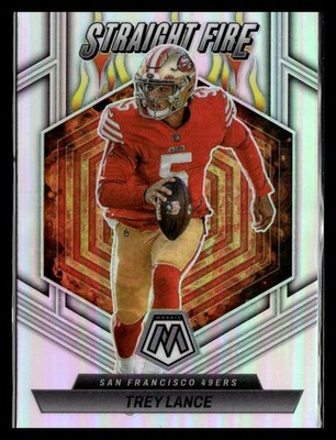 2023 Silver Prizm Trey Lance San Francisco 49ers #SF-TL Straight Fire