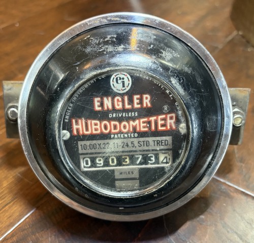 Vintage Engler Driveless Hubodometer 10.00x22 24.5 Truck Trailer Odometer