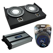 Harmony HA-F124 12" Subwoofer Fits 15-25 Ford F150 Super Cab w/ HA-A800.1 Amp