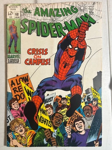 The Amazing Spider-Man #68 (Marvel Comics January 1969) VG/FN