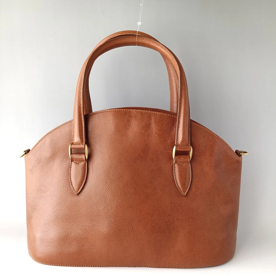 Bolso de Hombro COACH Madison Cuero Marrón 2WAY Bolso de Mano Forma de Cúpula 4408 Foto 2 de 4