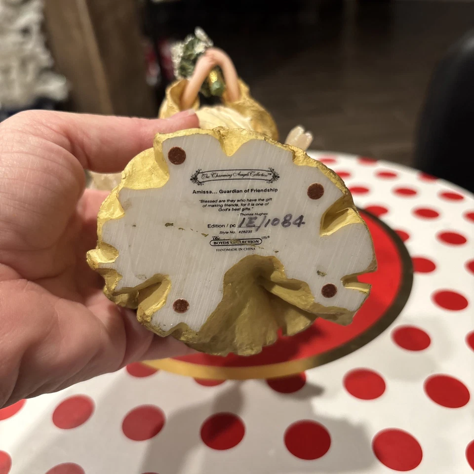 Boyds Bear Charming Angels Amissa Guardian of Friendship 1E Figurine 28235 - Image 3 of 4