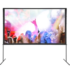SKYSHALO 120" 16:9 4K HD Projector Screen w/ Stand Outdoor Movie Screen