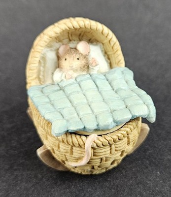 Hunca Munca's Baby Schmuck Schmuckkästchen Beatrix Potter Bordüre Fine Arts Vintage