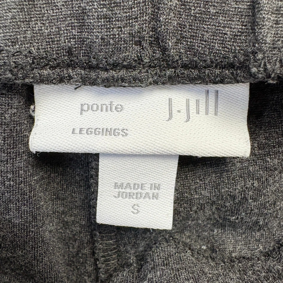 J Jill Ponte Leggings Mujer Talla Pequeña Gris Oscuro Elastizados Calce Ajustado Informal Pantalones Foto 2 de 4