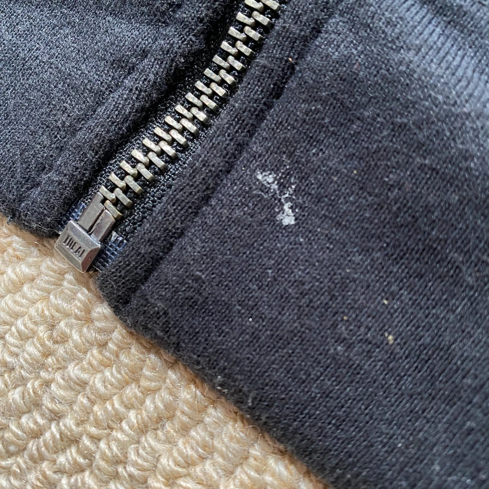 Sudadera con Capucha Dickies Para Hombres Grande Negra Pesada Forrada Sherpa Invierno Cremallera Suéter Foto 3 de 4