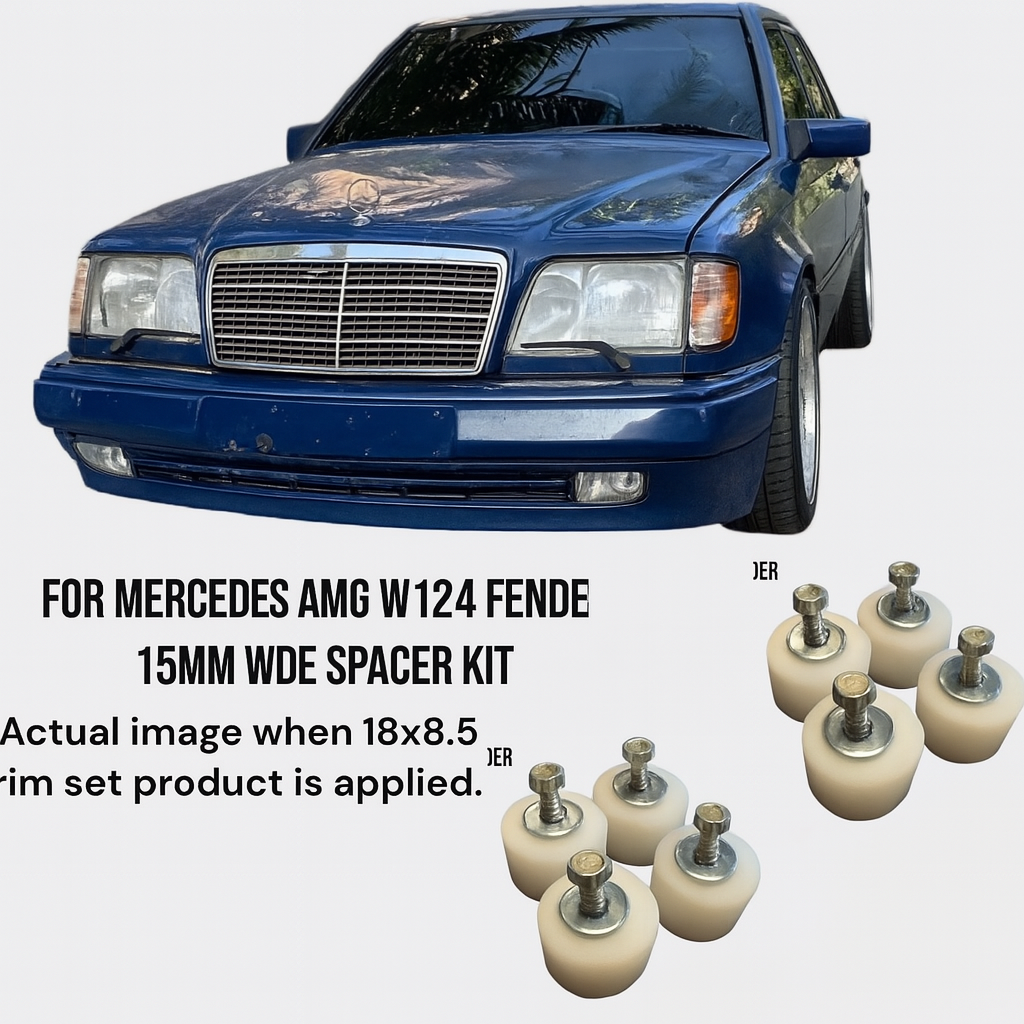 For Mercedes AMG W201 W124 15mm Wide Fender Spacer Kit Ref Oe