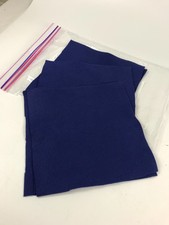 8 pieces, Craft Felt Squares Colour Blue, 23 cm.sq,