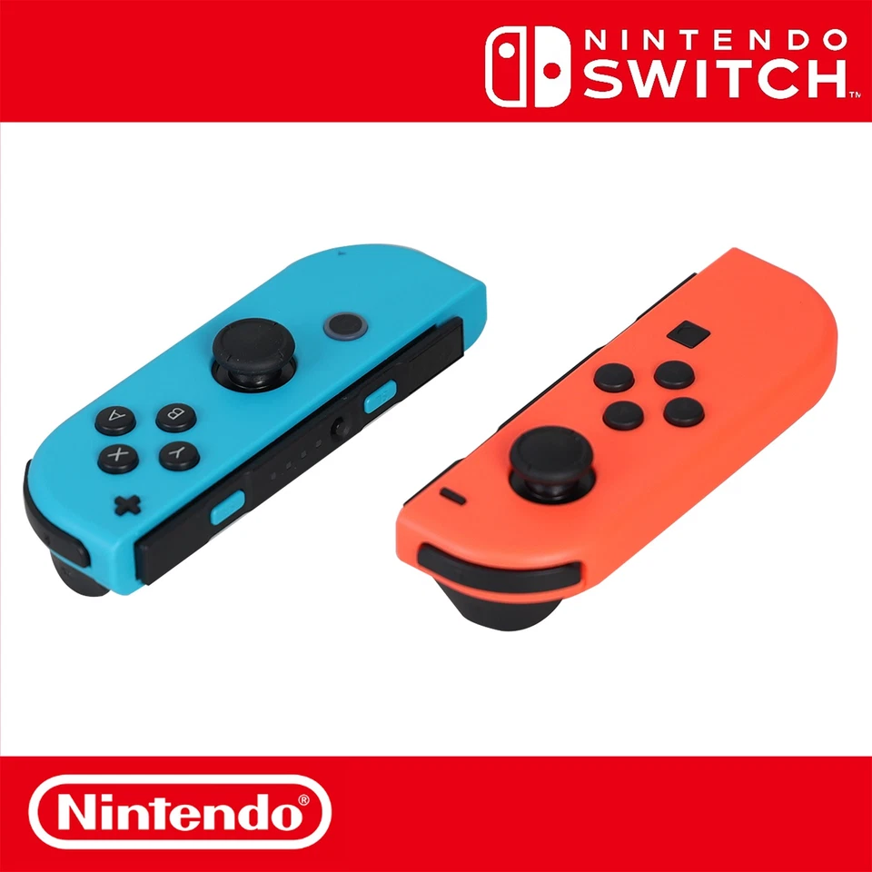 Nintendo Switch Joy-Con Controller Original Left Right Pair Joycon With Straps - Image 4 of 4