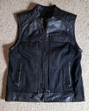 Harley-Davidson Men's Synthesis Pocket System Leather/Textile Vest Size Large