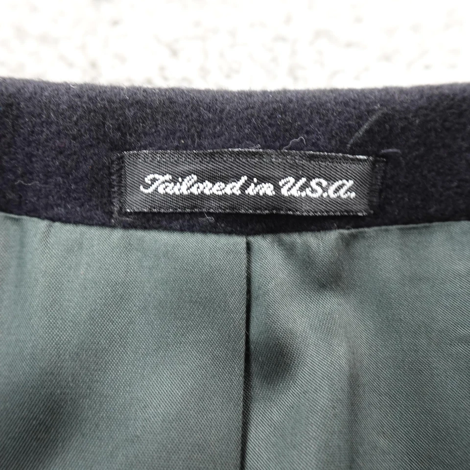 Blazer Alfani Masculino 42R Preto 100% Cashmere Botão Casaco Esportivo Jaqueta Top EUA - Imagem 4 de 4