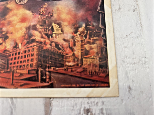 San Francisco Feuer 1906 Beben und Feuer Postkarte James Lee - Bild 4 von 5