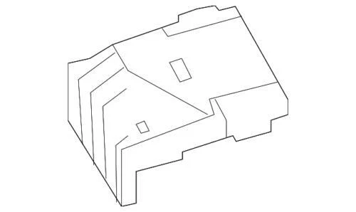 Cubierta de caja de fusibles para Audi (N/P 1K0-937-132-F)