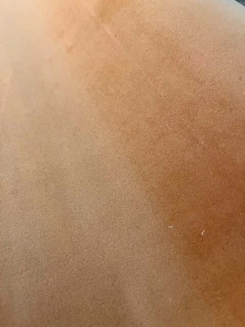 SADDLE BROWN Suede suedetex Upholstery Fabric 58" Wide By The Yard - Image 2 of 2