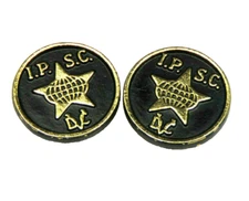2 IPSC International Practical Shooting Confederation Colt Gold Grip Medallions