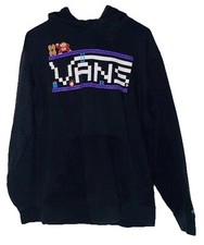 Vans Nintendo Donkey Kong Sudadera con Capucha Talla Pequeña Negro Pullover NES