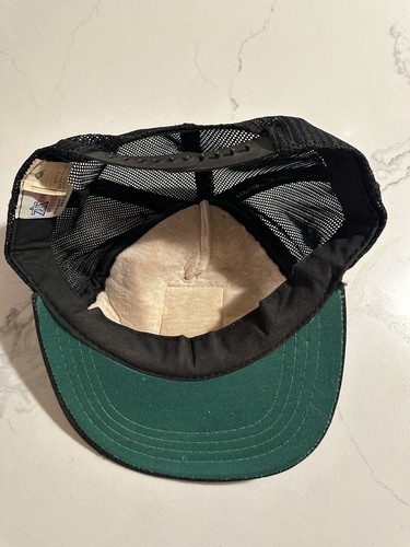 Vintage Genuine Alcatraz Federal Penitentiary trucker snap back Hat Black White - Picture 7 of 8