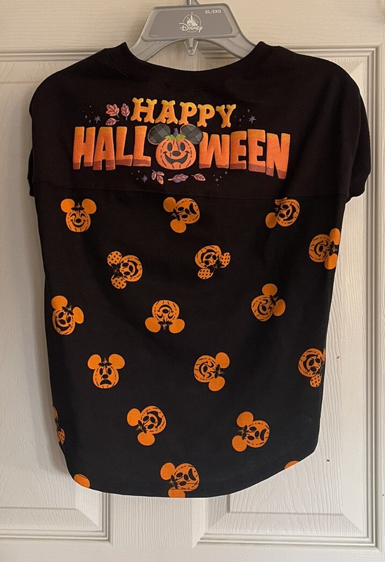 Disney’s Halloween Jersey Shirt For Pets Mickey Jack-o-Lanterns X-Large