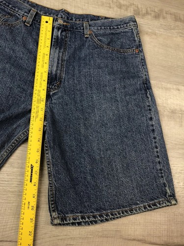 Levis 550 Jean Shorts Relaxed Fit 100% Cotton Denim Mens Size 38 - Picture 9 of 12
